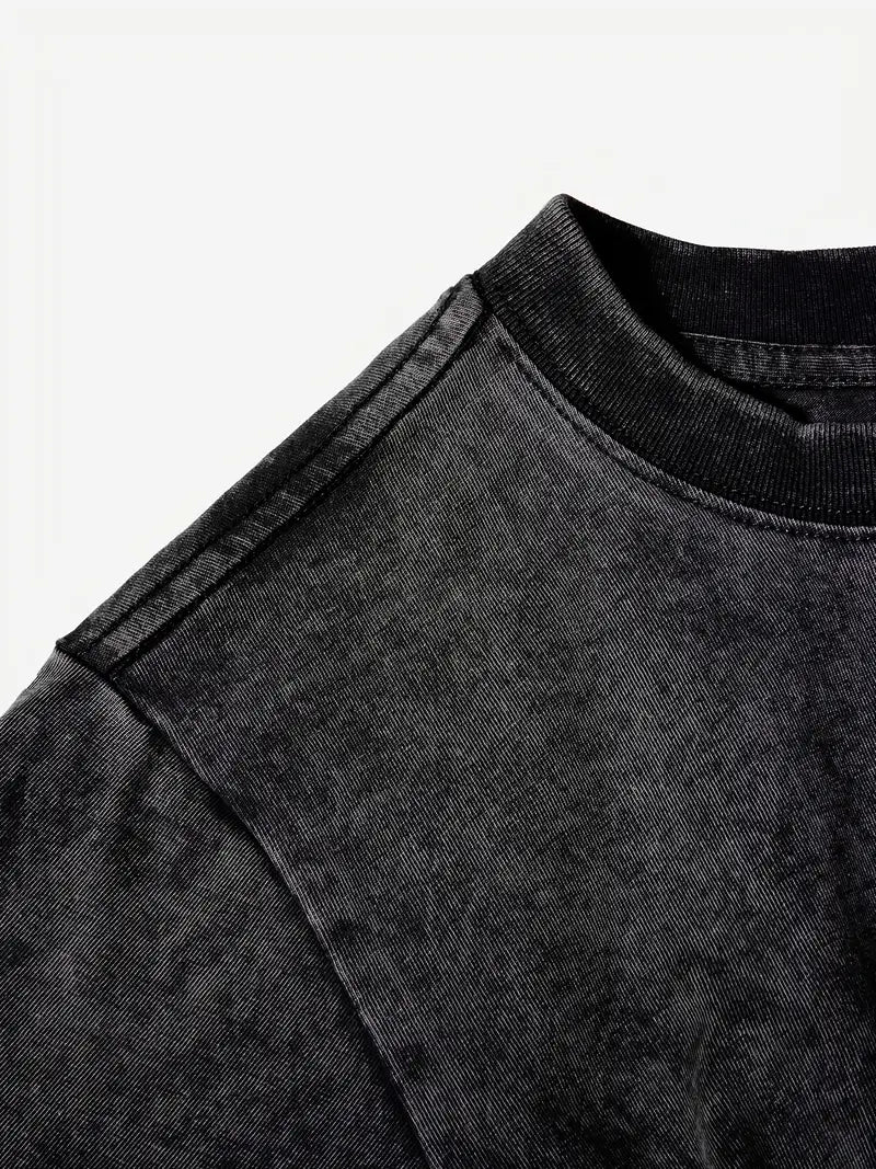 Drune | Baumwoll-T-Shirt mit Rundhalsausschnitt