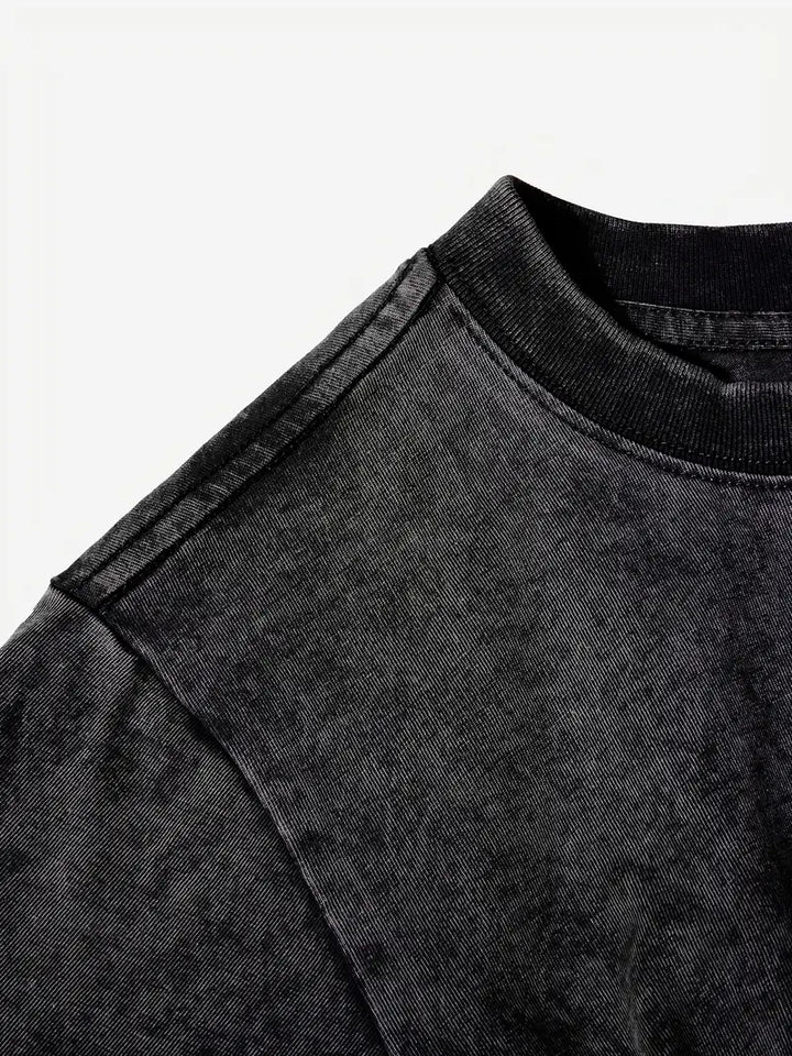 Drune | Baumwoll-T-Shirt mit Rundhalsausschnitt