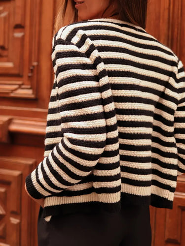 Cardigan a righe