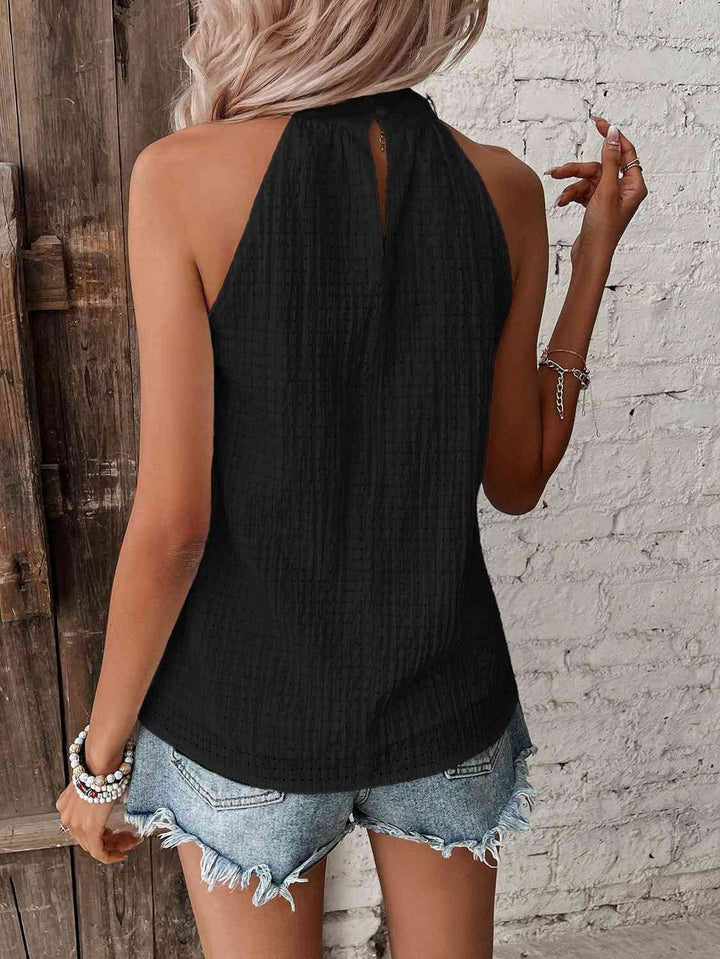 Drune | Neckholder-Top mit Punktedetail
