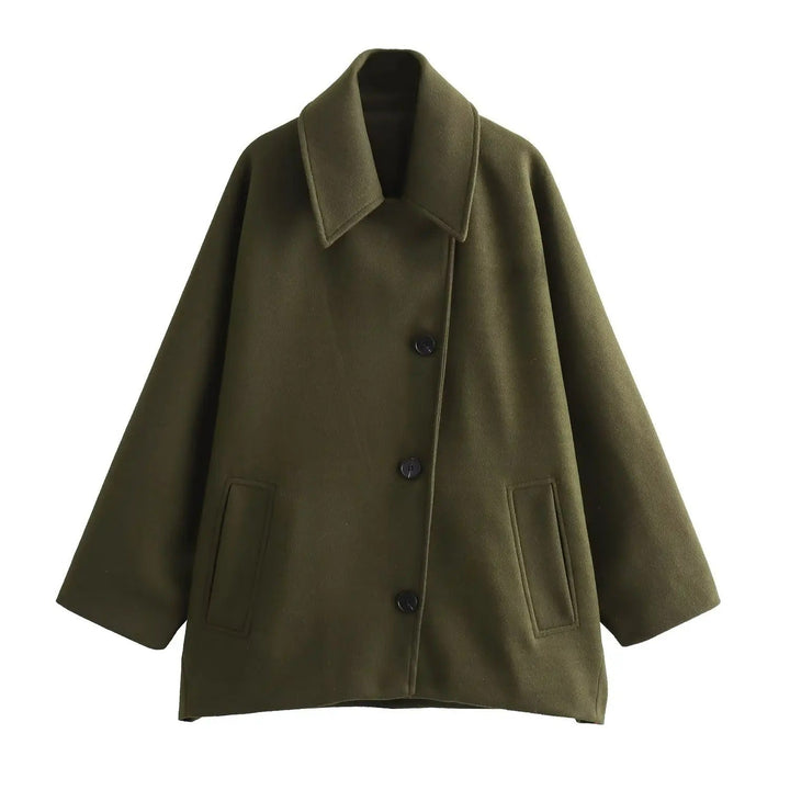 Drune | Kurzjacke im Trend mit Polo-Kragen und Capärmeln aus Mischgewebe