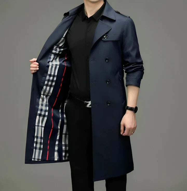 Drune | Herren-Trenchcoat mit stilvollem Kragen