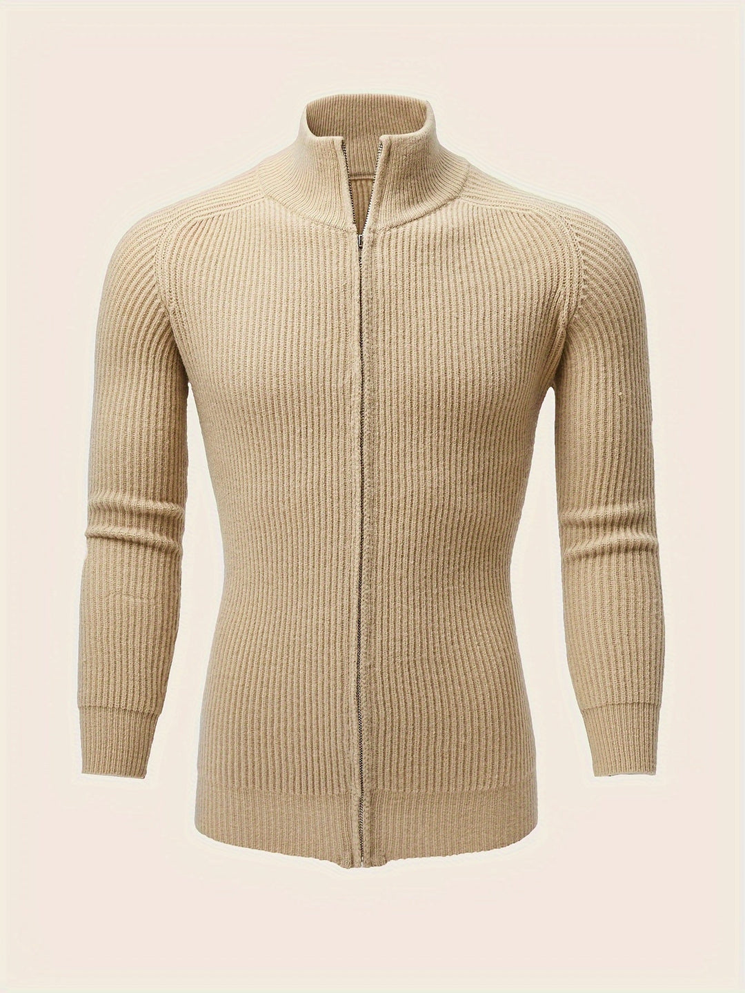 Drune | Herren Pullover Strickjacke mit Reißverschluss