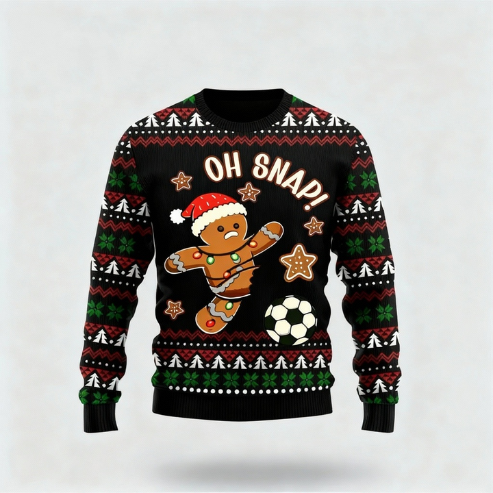 Drune | Eigenartig, Gemütlich & Festlich: Der süße Cartoon-Print Weihnachts-Pullover
