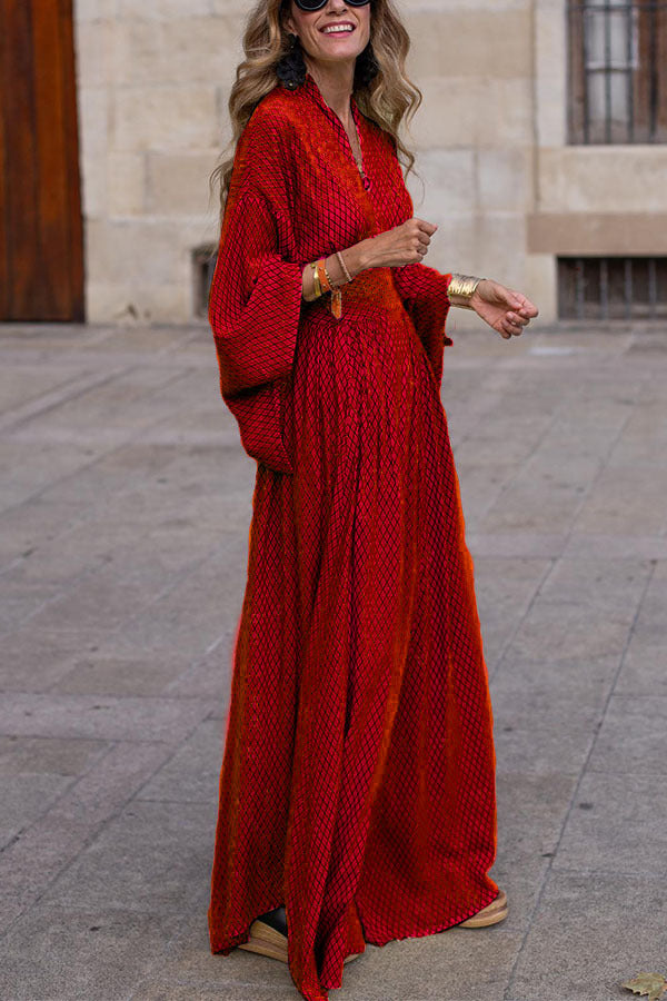 Drune | Elegantes Maxikleid mit Glockenärmeln