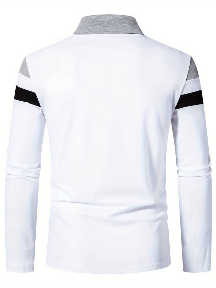 Drune – langärmliges poloshirt mit reißverschluss