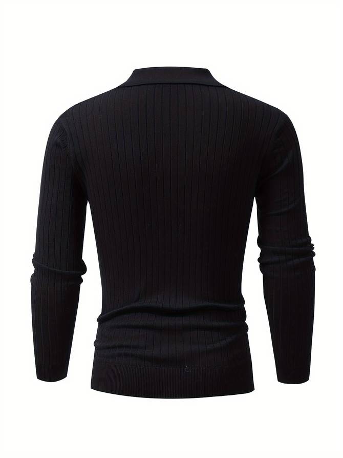 Drune - Lässiger Herrenpullover mit V-Ausschnitt