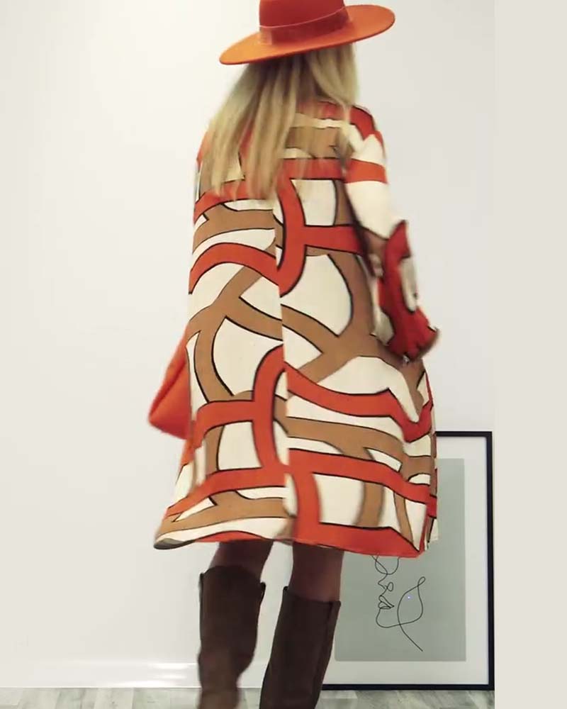 Drune | Klassisches Kleid mit Rundhalsausschnitt