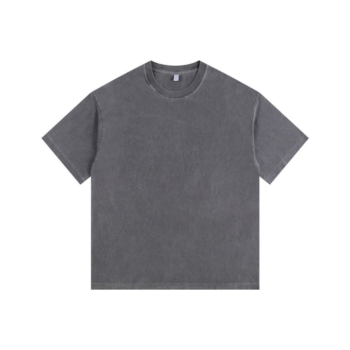 Drune | Schillerndes altes kurzes T-Shirt mit Färbung