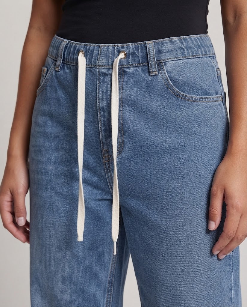 Damen Bequeme Cargo Jeans Drune