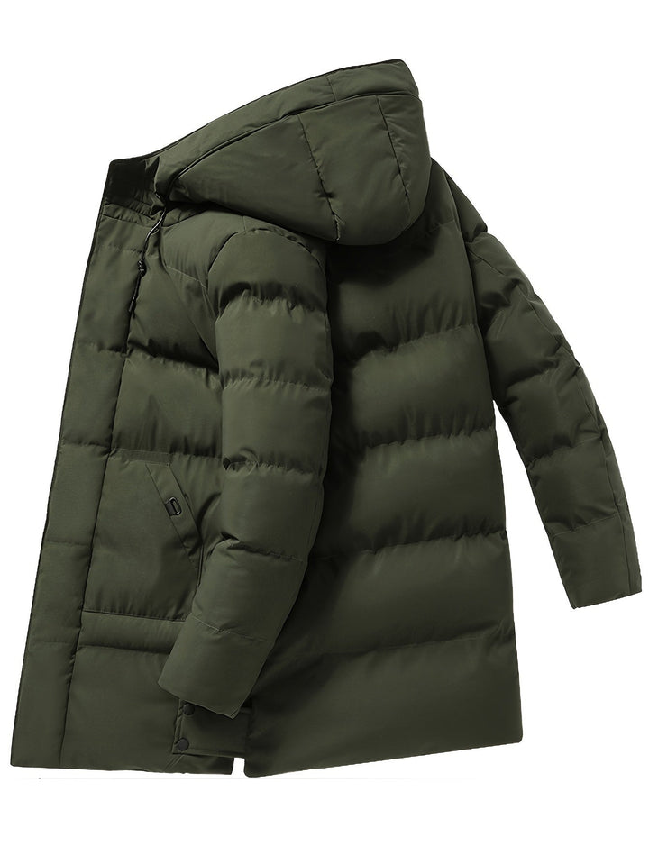 Drune | Fleece-Gefütterte Reißverschluss Vorderseite Winter Jacke Für Herren - Perfekt für Outdoor-Aktivitäten