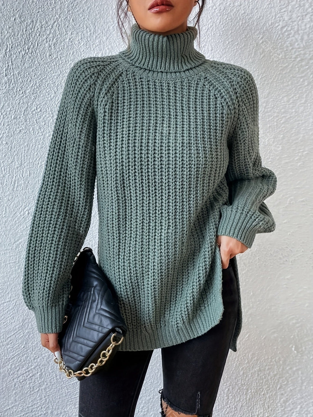 Drune | Gestrickter Pullover in Übergröße Damen