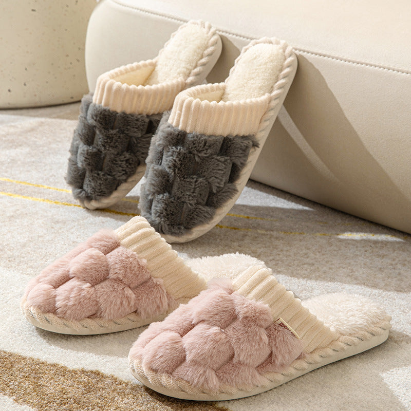Drune | Bequeme Damen Hausschuhe mit Pelzfutter