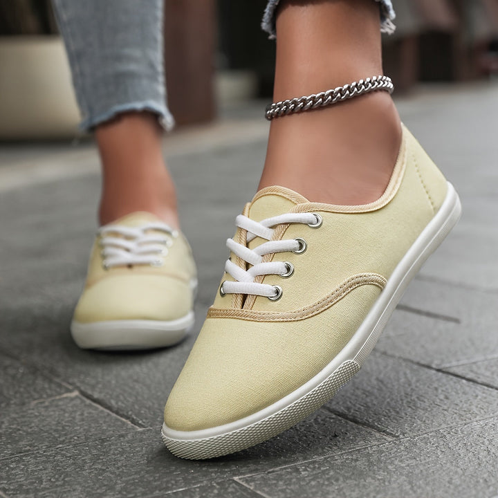 Drune | Bequeme Niedrige Canvas Schnürschuhe