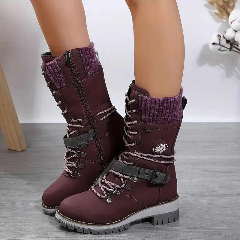 Drune | Trendige Winterstiefel Mit Mittlerer Länge