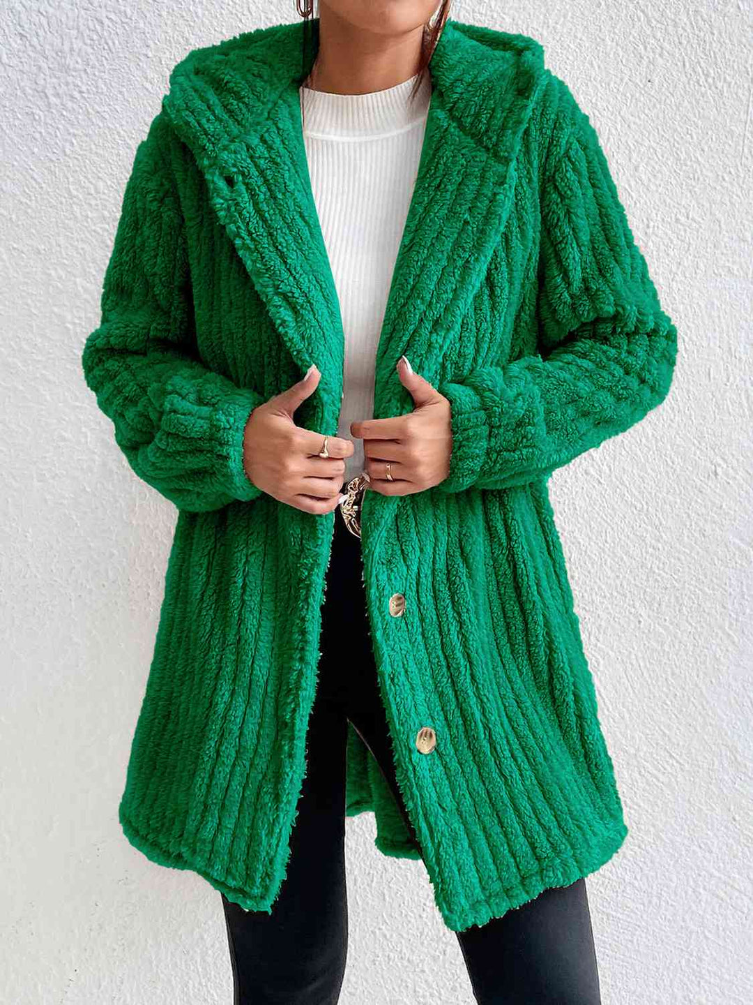 Drune | Button Down Kapuzenmantel
