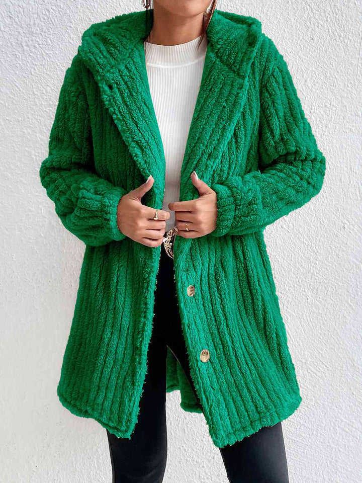 Drune | Button Down Kapuzenmantel