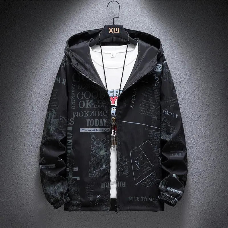 Drune | Umkehrbare Herrenjacke mit Camouflage-Druck