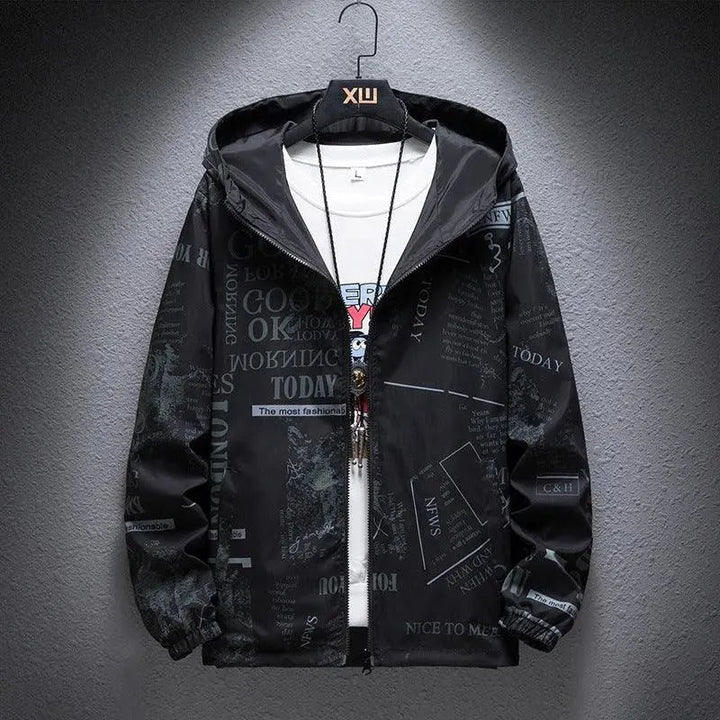 Drune | Umkehrbare Herrenjacke mit Camouflage-Druck