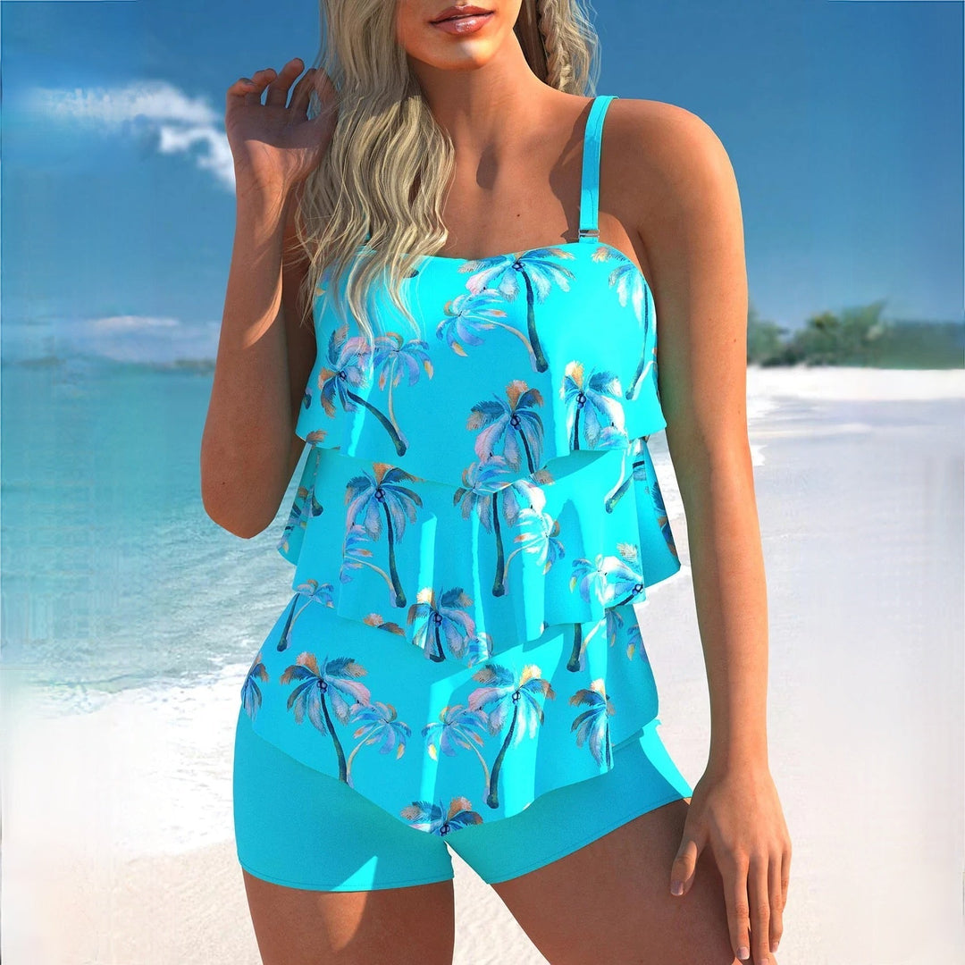 Drune | Stilvoller Blauer Tankini