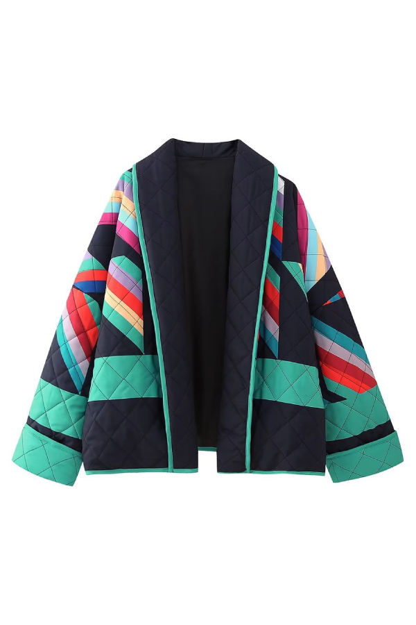 Drune | Bedruckte Patchwork Baumwolljacke