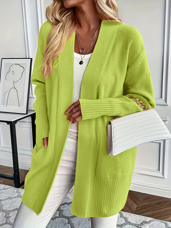 Drune | Strickwaren-Woll-Cardigan mit Tasche für Damen - Perfekt für den Alltag