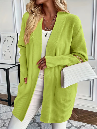 Drune | Strickwaren-Woll-Cardigan mit Tasche für Damen - Perfekt für den Alltag