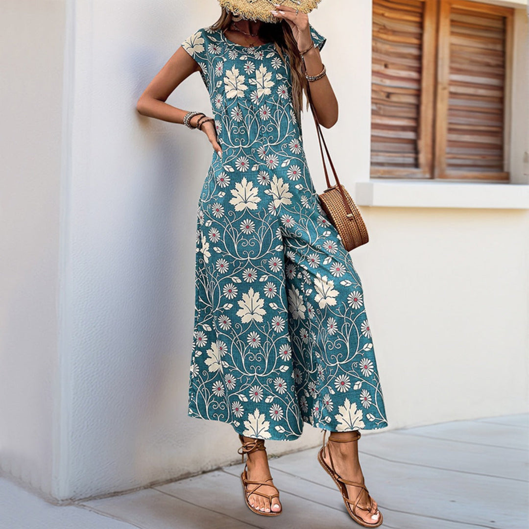 Drune | Lockerer Jumpsuit mit Blumendruck