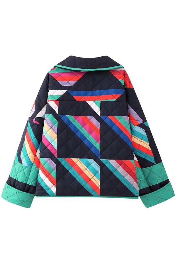 Drune | Bedruckte Patchwork Baumwolljacke