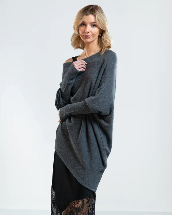Drune | Asymmetrisch Drapierter Pullover