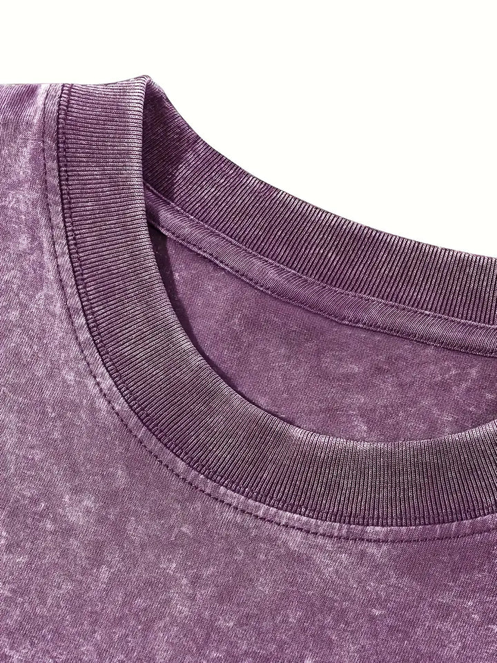 Drune | Baumwoll-T-Shirt mit Rundhalsausschnitt