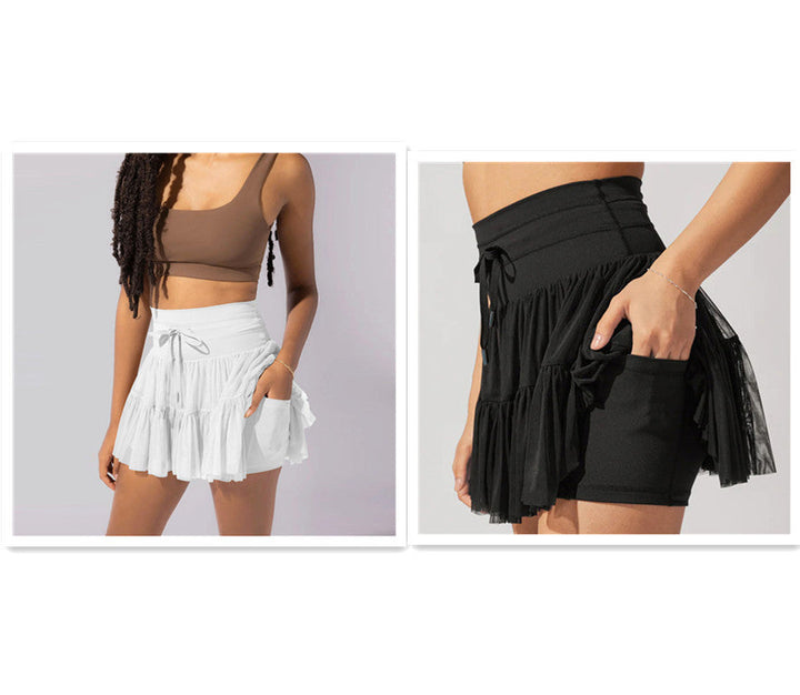 Drune | Hohe Taille Minirock Mit Sicherheitsshorts