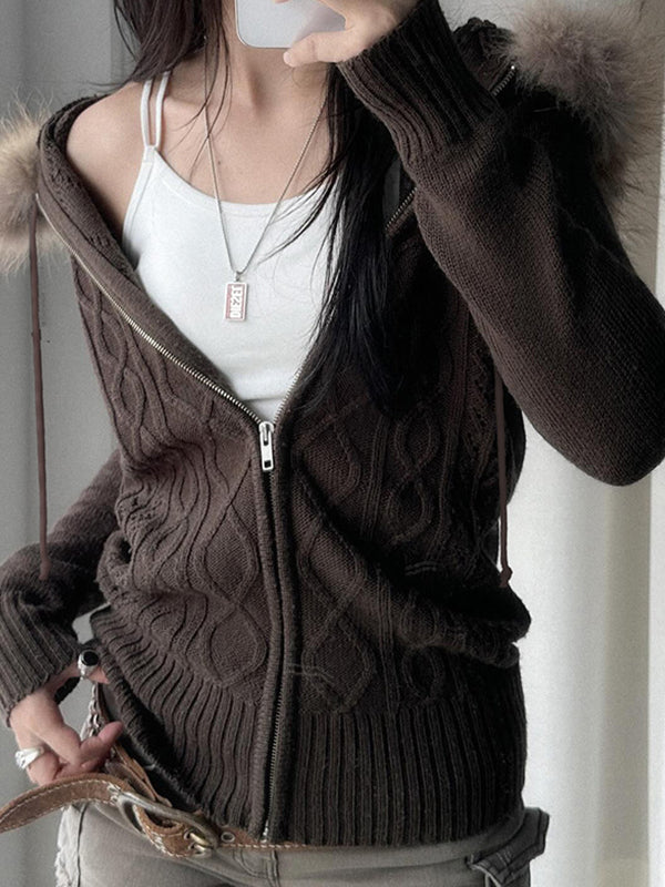 Drune | Farbe Vintage Twist und Fellnahtjacke