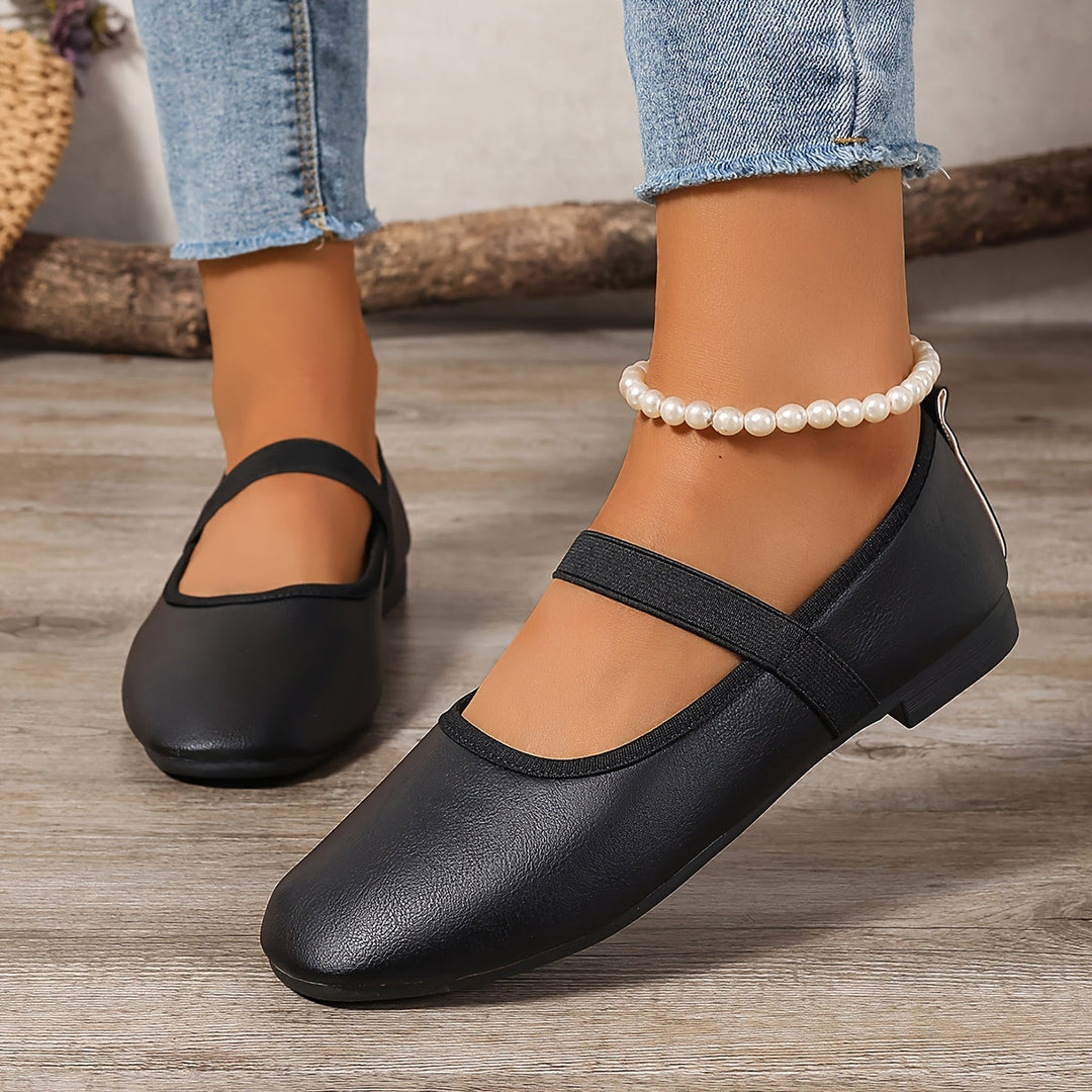 Drune | Elegante Weiße Mary Jane Ballerinas