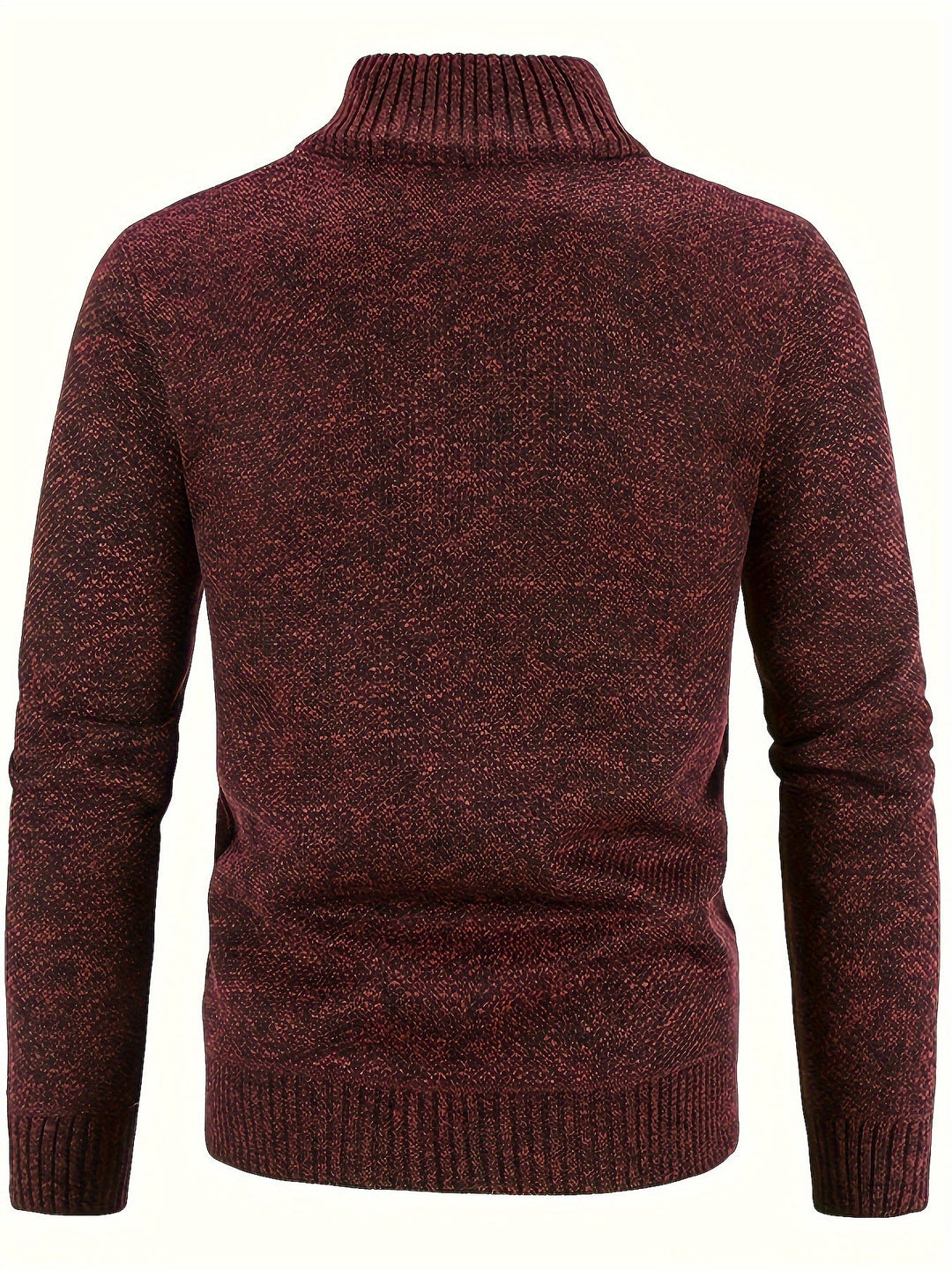 Drune | Zip Up Stehkragen Strickjacke