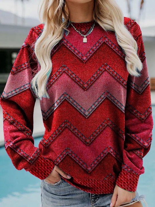 Drune | GEOMETRISCHES KASCHMIR-SWEATSHIRT