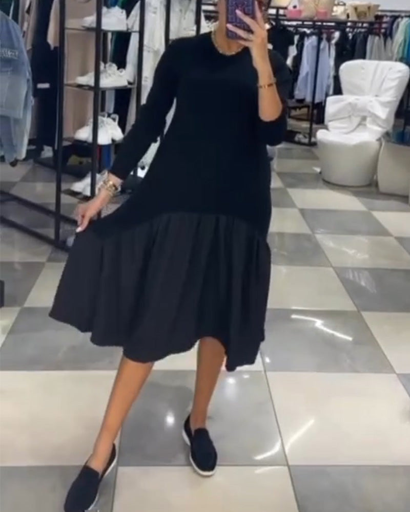 Drune | Patchworkkleid mit Rüschen