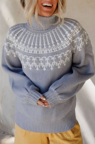 Drune | Weihnachts Verdickte Rollkragen Langarm Gestrickter Pullover