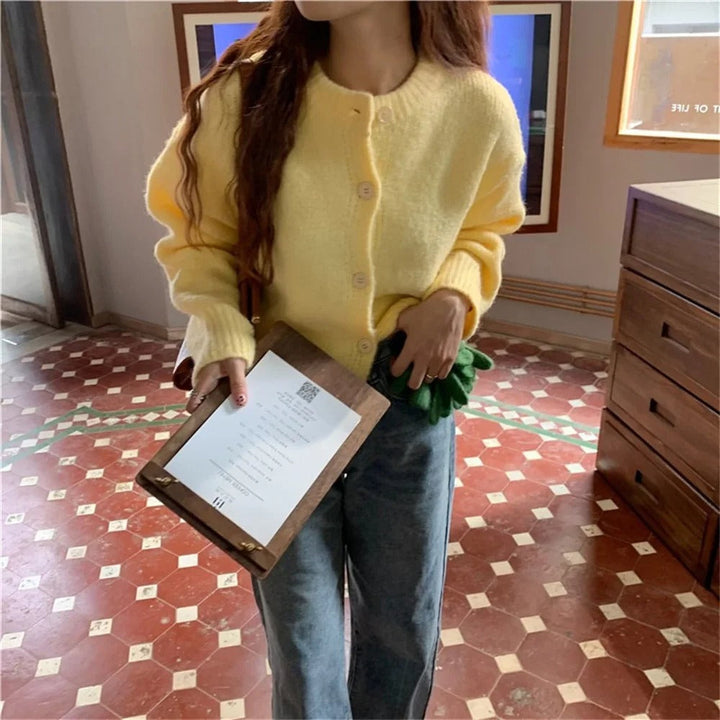 Drune | lässiger Strickcardigan-Pullover