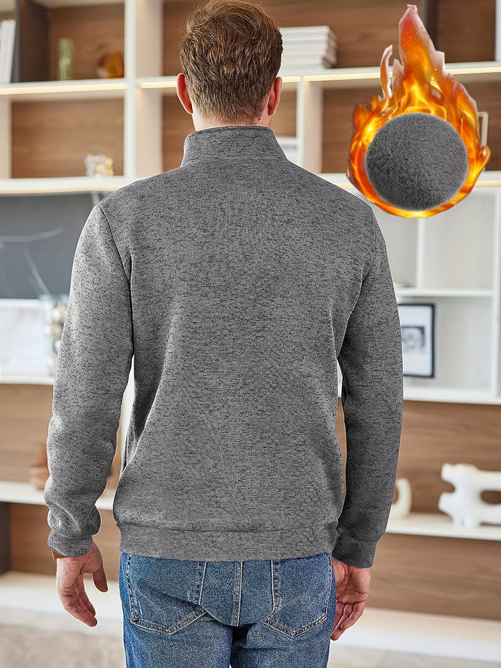 Drune | Lässiger Pullover mit Reißverschluss für Männer