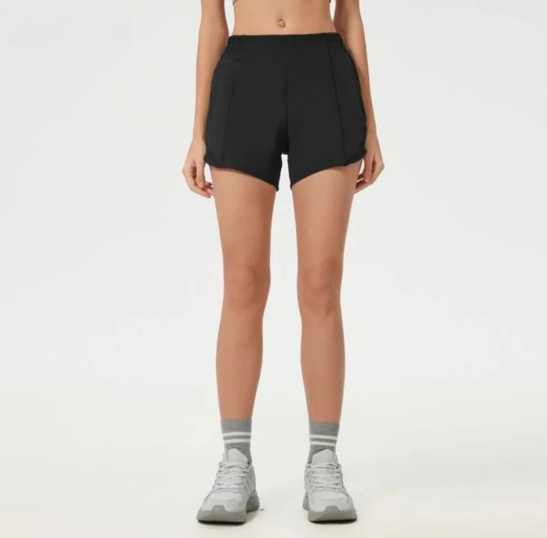 Drune | Yoga-Shorts mit hoher Taille und Bauch