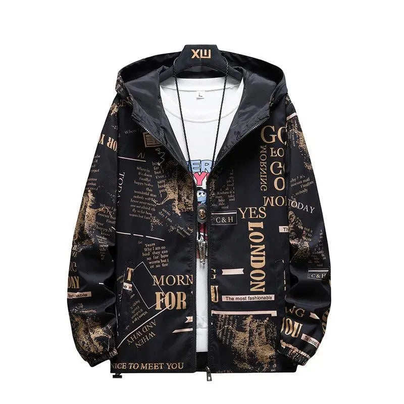 Drune | Umkehrbare Herrenjacke mit Camouflage-Druck