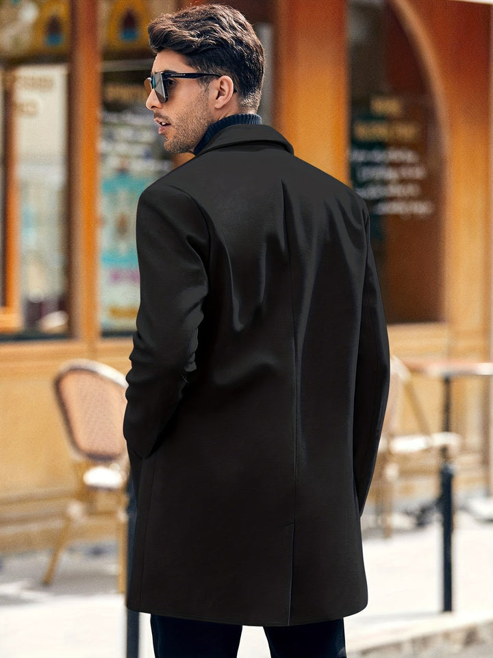 Drune | Mittellanger Knopf-Runter Trenchcoat Für Herren - Perfekt für Drune | Days