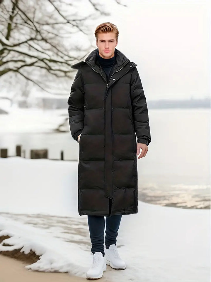 Drune - Warme Lange Gesteppte Winterjacke für Männer