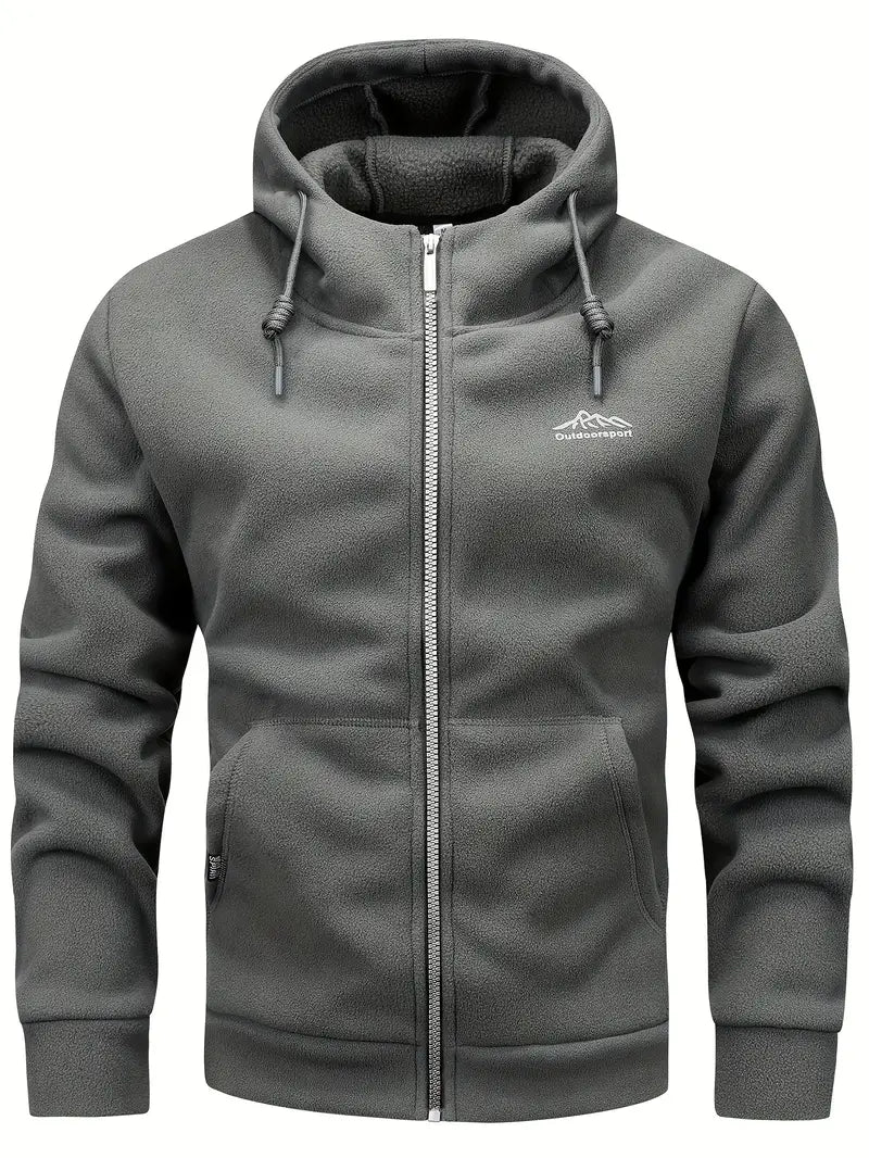 Drune | Warme Fleece-Jacke mit Kapuze für Männer