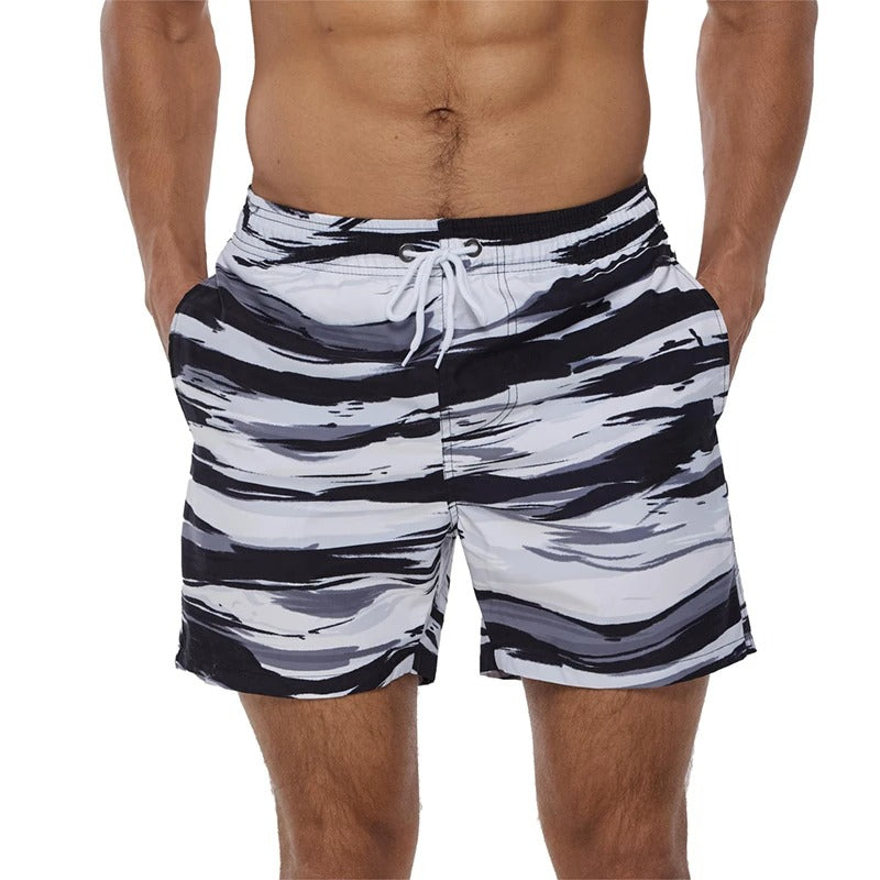 Drune | Atmungsaktive Badeshorts mit Funky Print für Männer