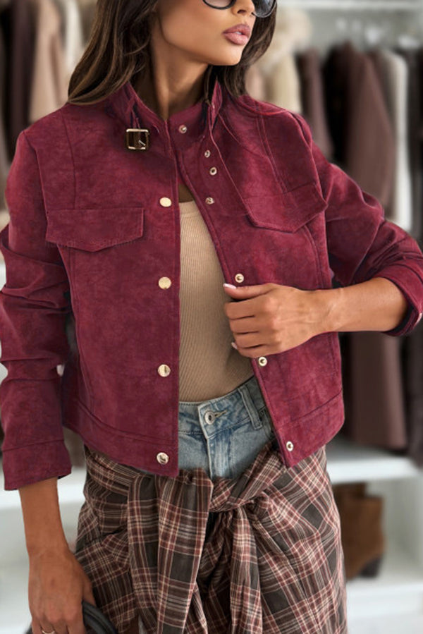 Drune | Stylische Langärmlige Freizeitjacke mit Knöpfen