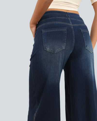 Drune | High Waisted Gewaschen Loose Baggy Lässig