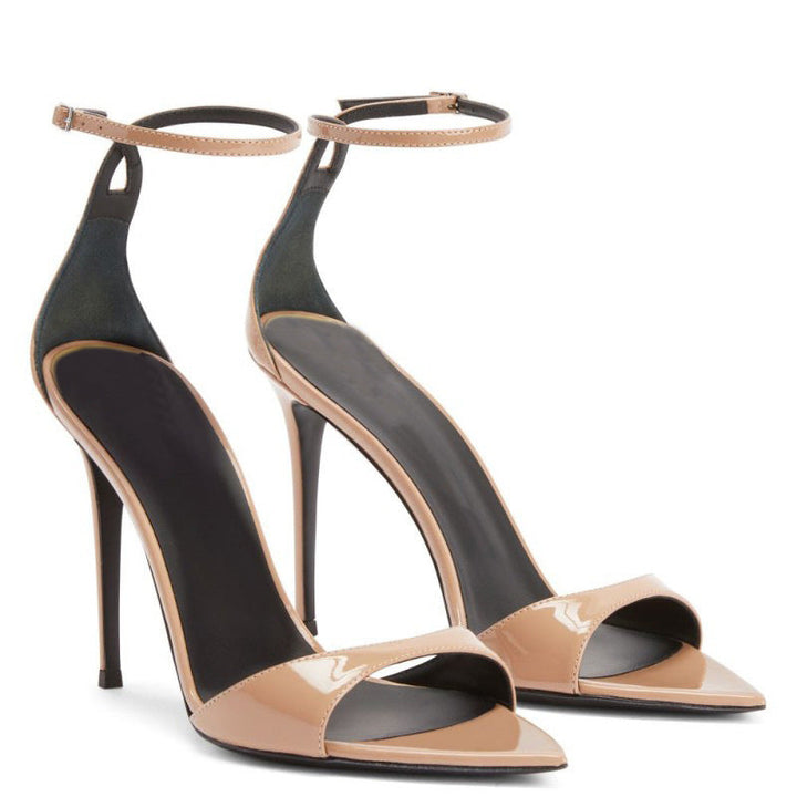 Drune | Sommer Neue Spitzzehen Offene Zehen Riemen Stiletto Sandalen Damen