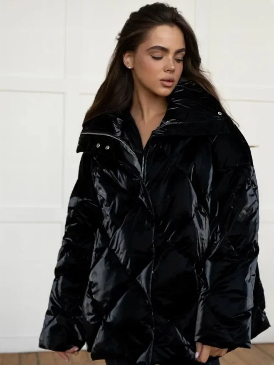 Drune | Übergroße Pufferjacke mit Reißverschluss